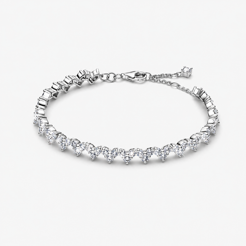 Pulsera Corazón Triple Gemas